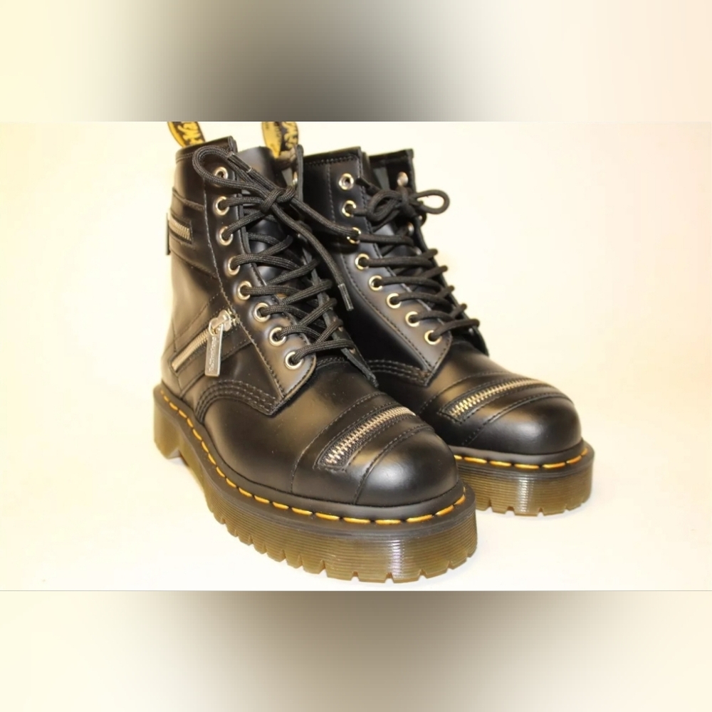 NEW Dr. Martens 1460 Bex Martin boots leather combat Couple Style Black Women 6